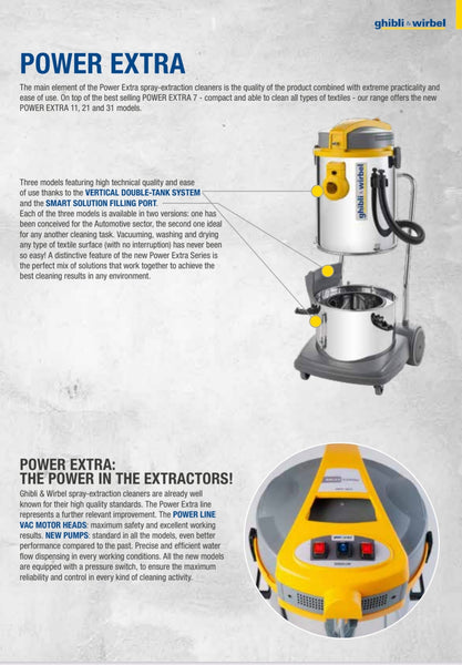 Ghibli & Wirbel Power Extra 31 l CEME Carpet & Upholstery Machine