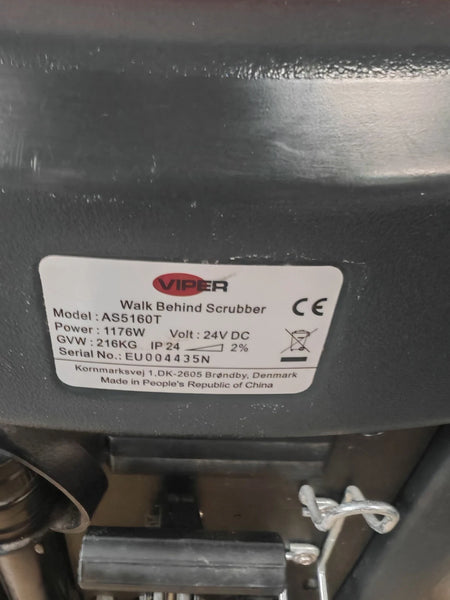 Viper AS5160T Walk-Behind Scrubber Dryer – 2024
